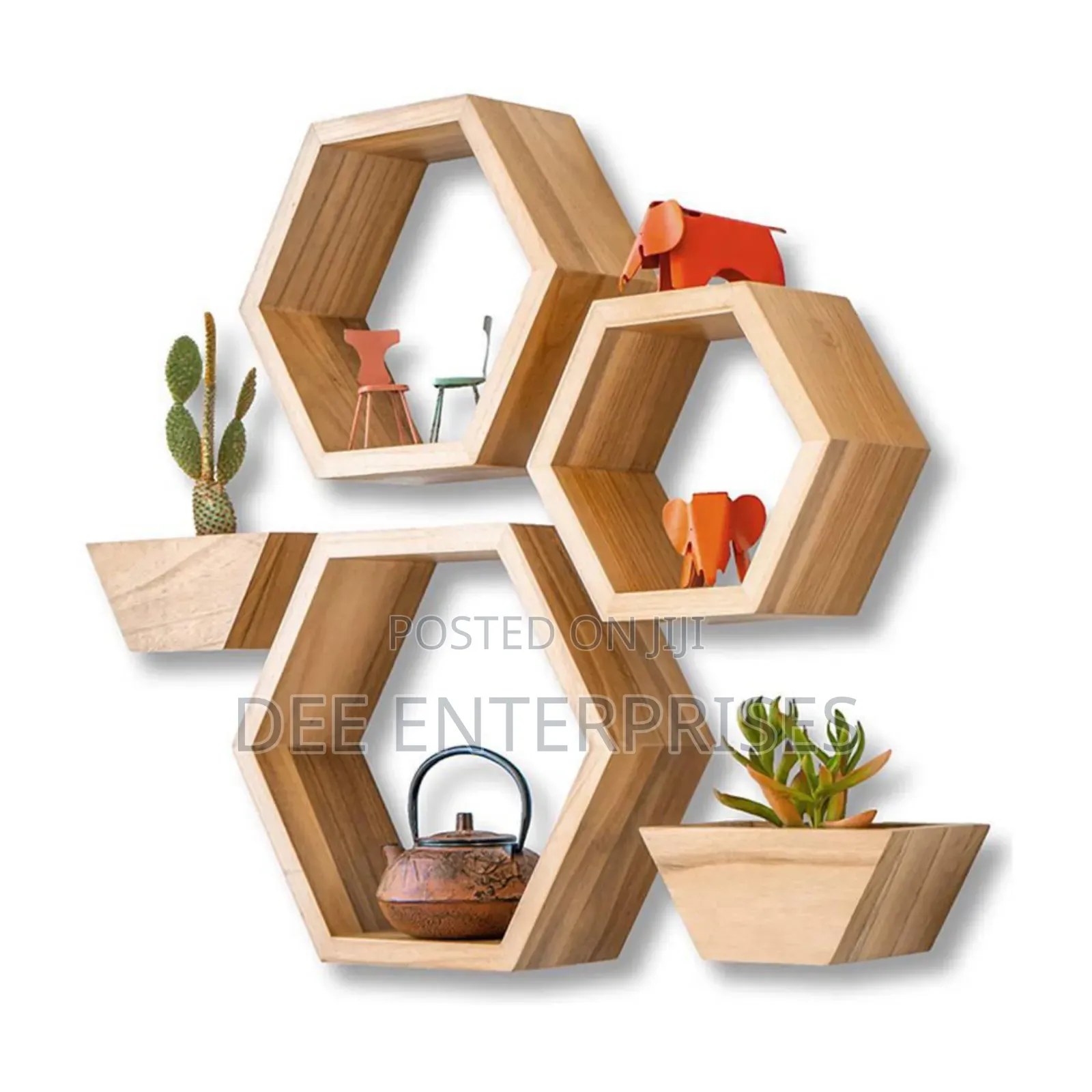 5 in 1 Floating Shelves Wooden