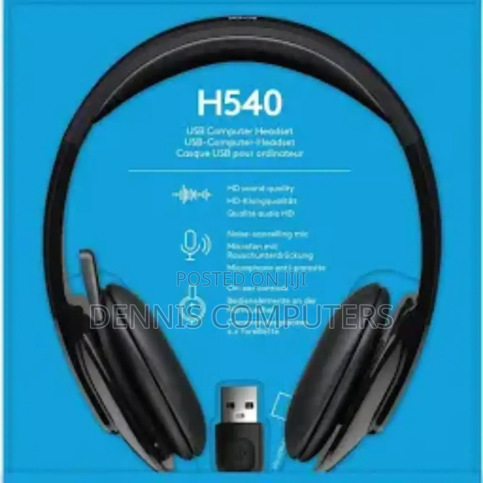 Logitech H540 Usb Headset With Noise Cancelling Mic