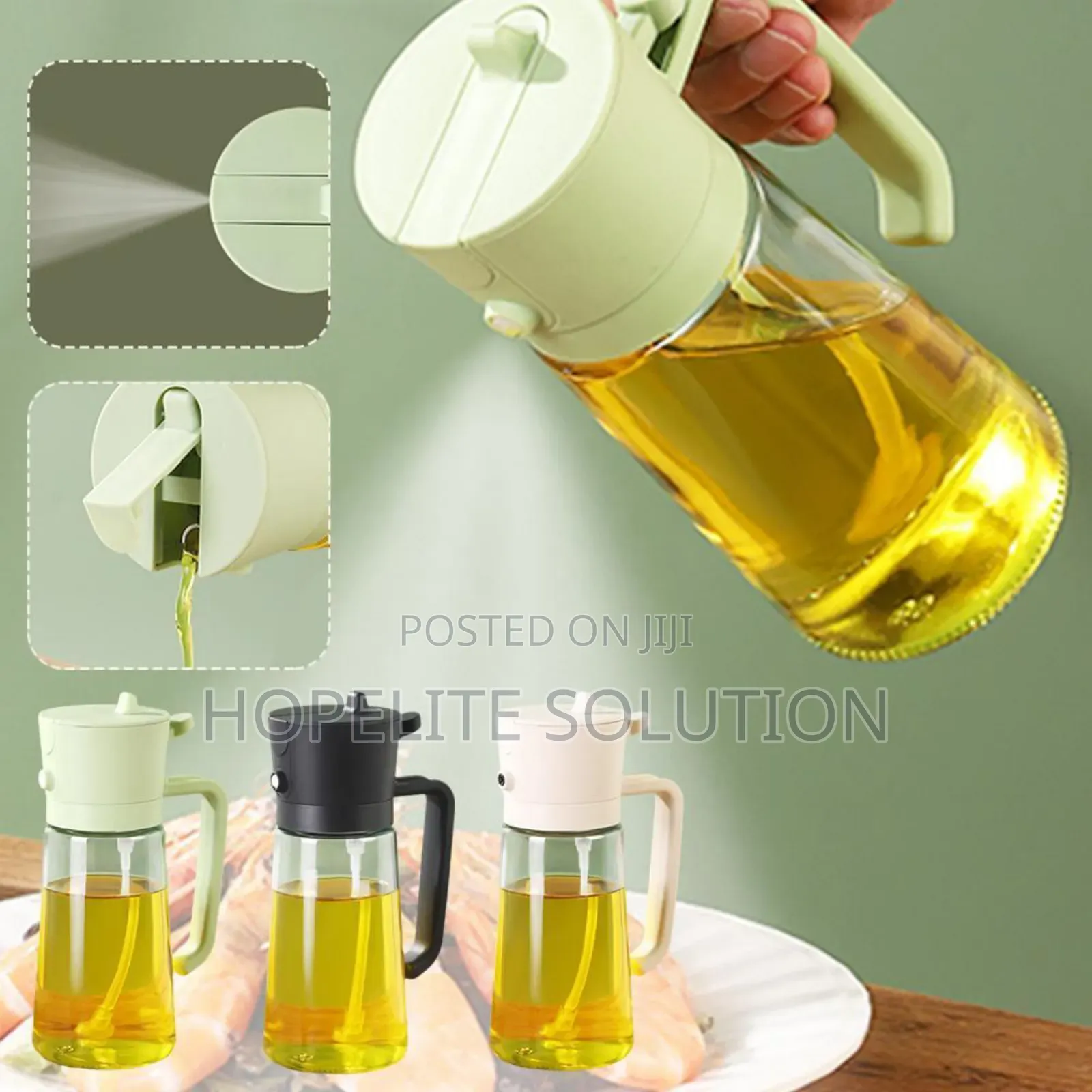 450ml Spray or Pour Glass Oil Dispenser