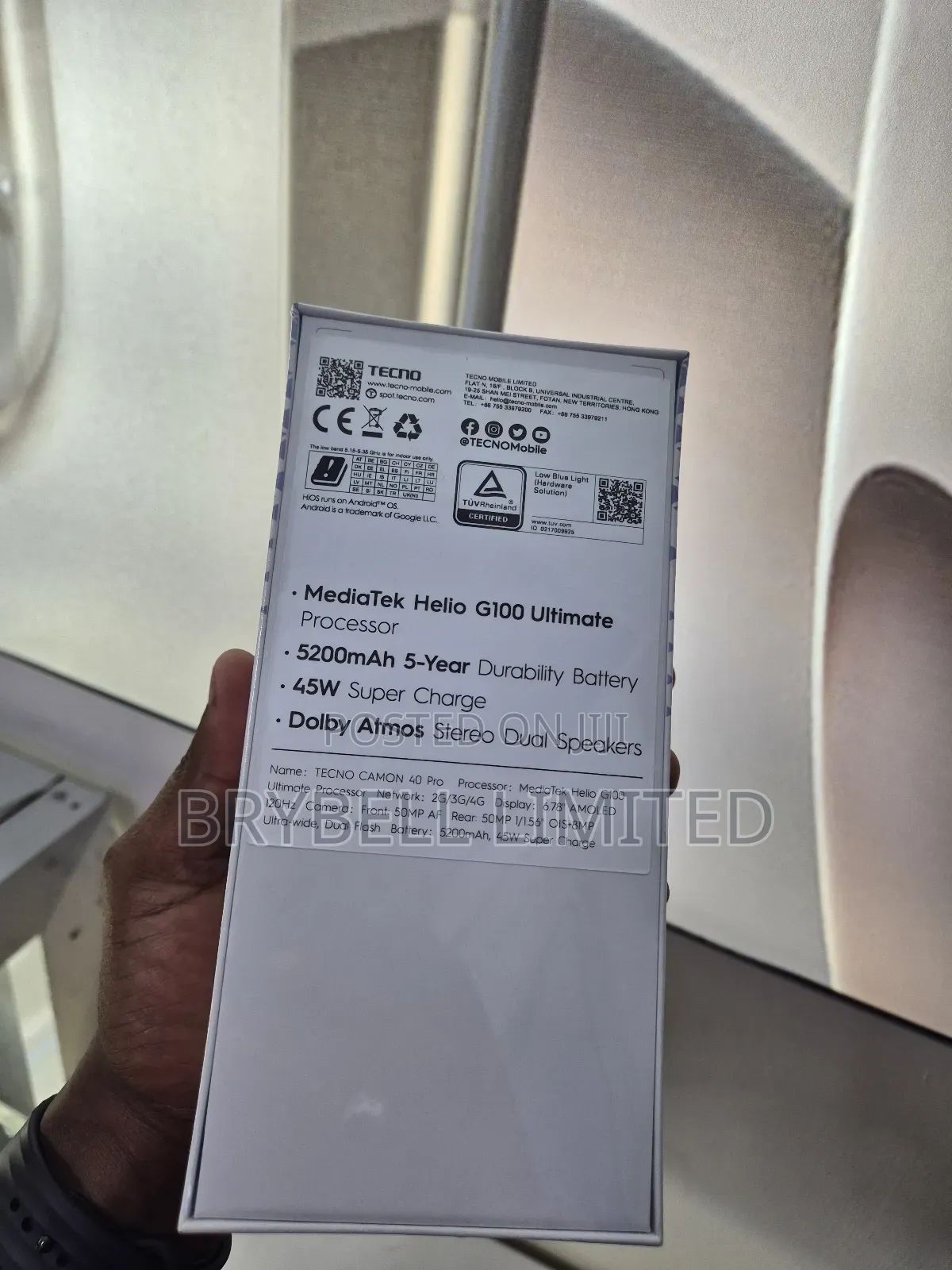 New Tecno Camon 40 Pro 256 GB Gray