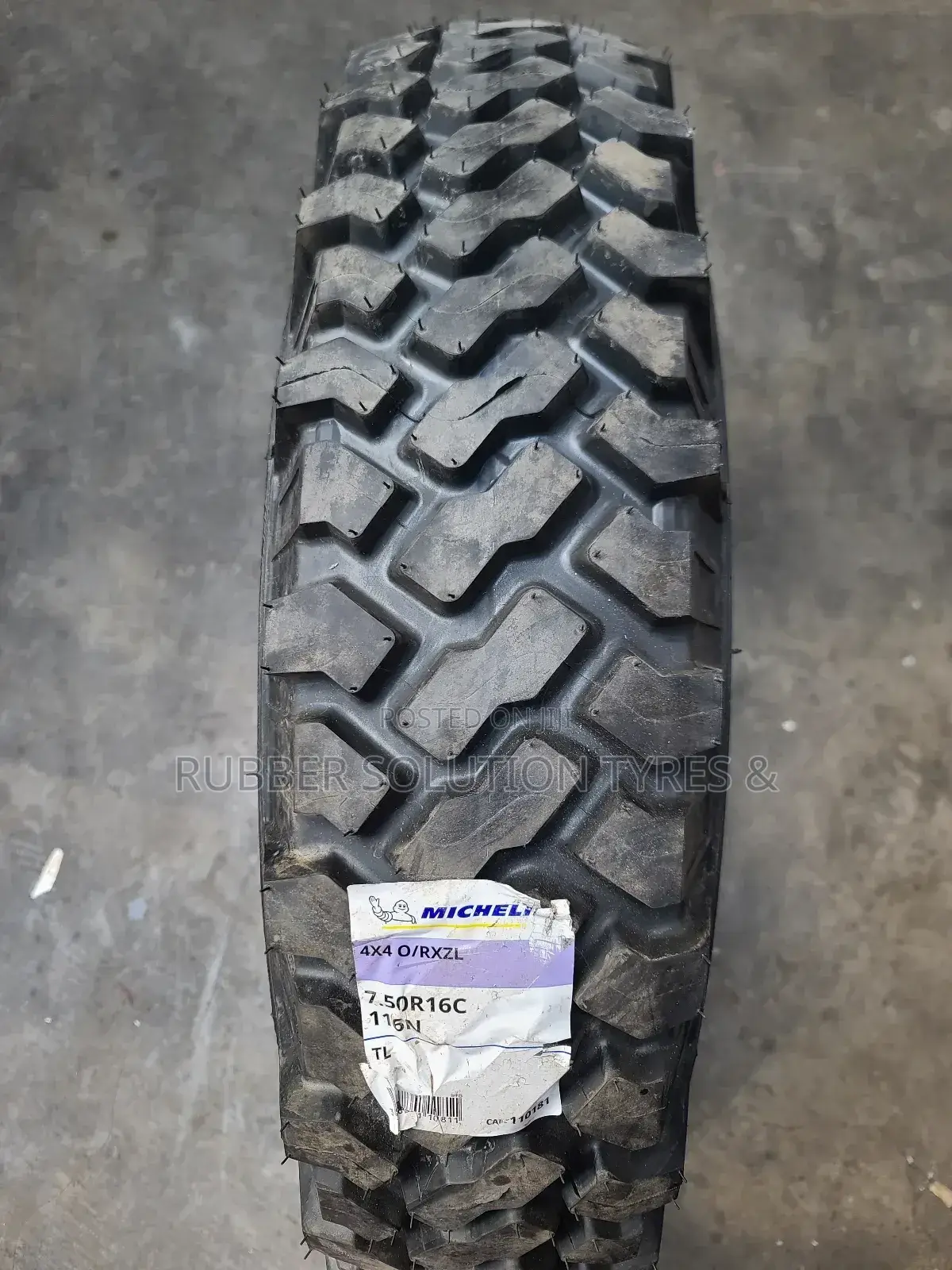 7.50r16 Michelin Tyres 4×4 O/RXZL 116n