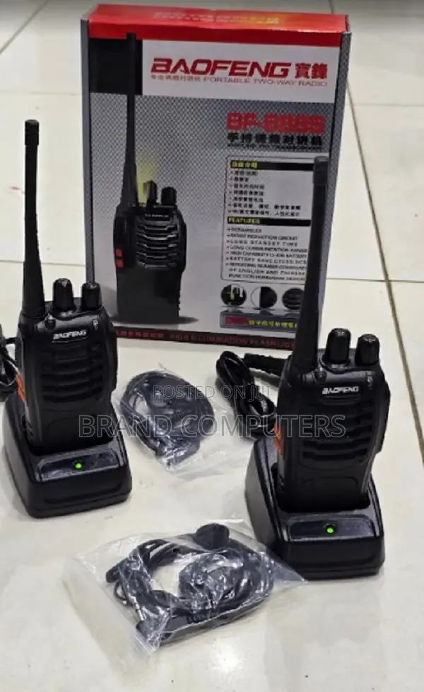 Baofeng Bf-888s Walkie-Talkie (2 Pieces) 3km Range 16 Channel