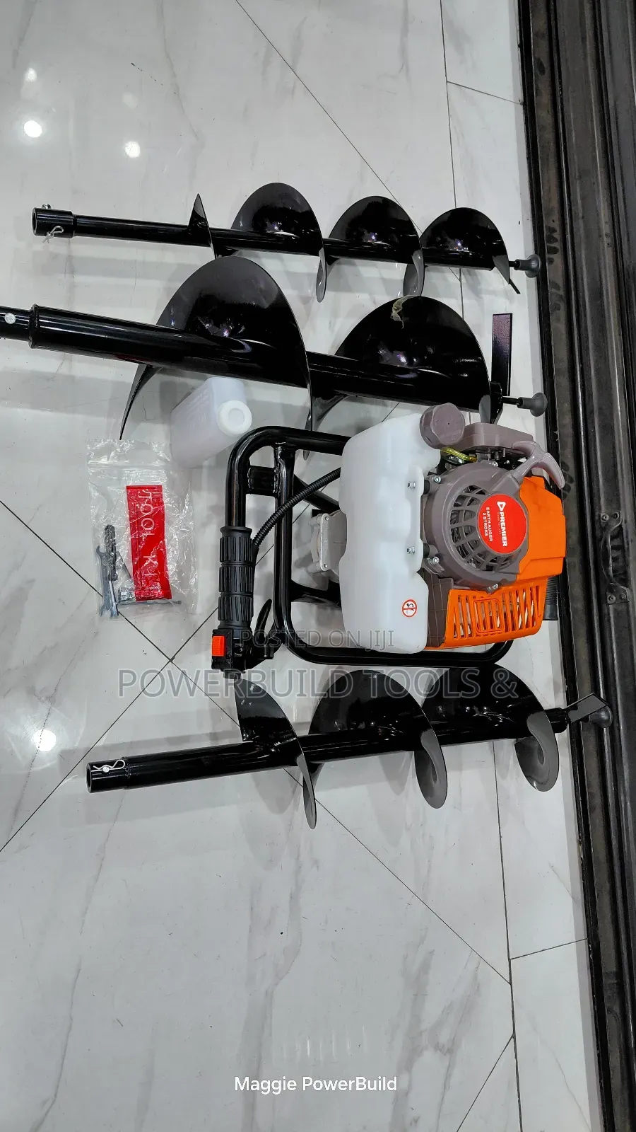 Premier Earth Auger With Bits 72cc Petrol Powered