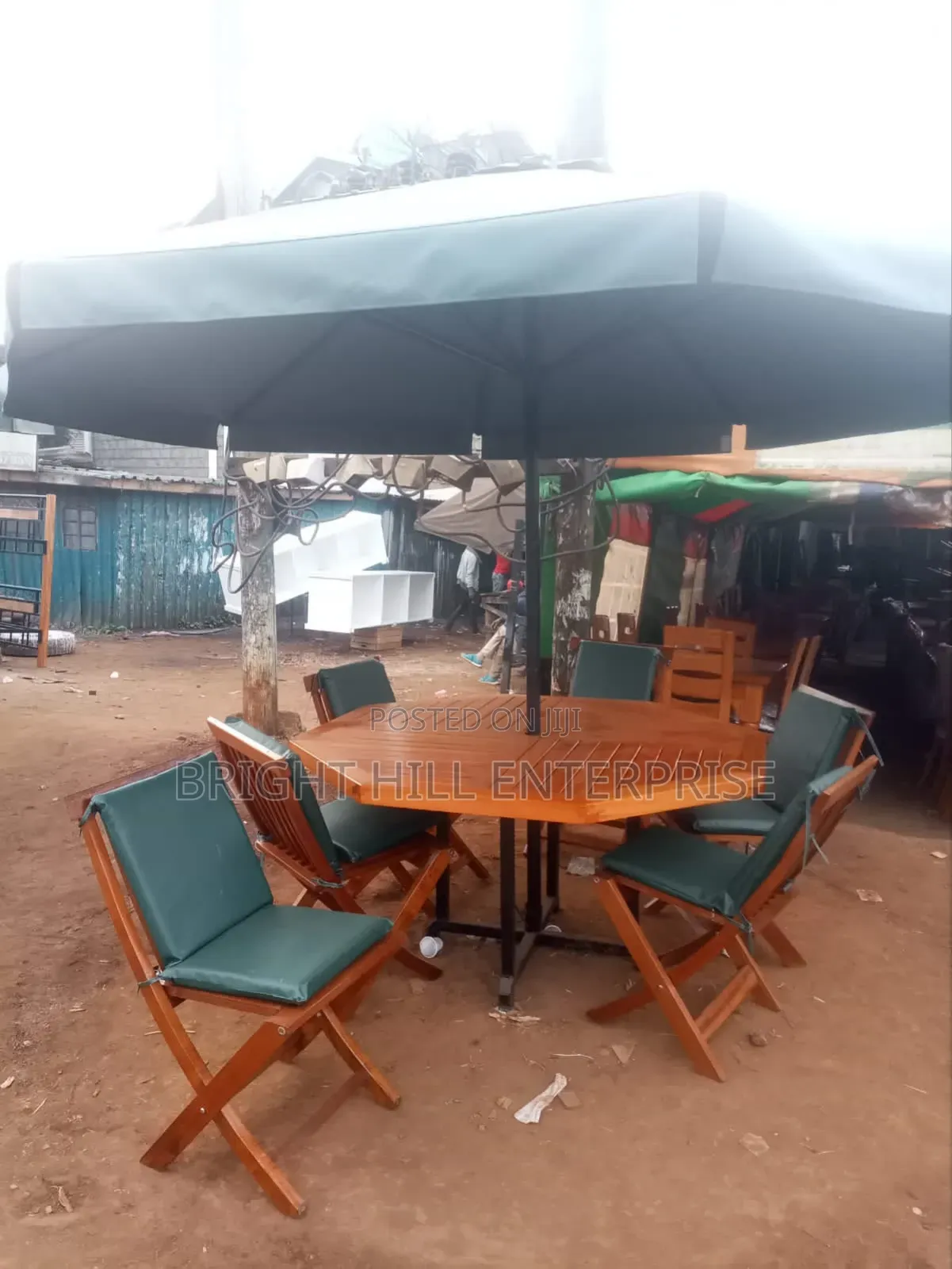 Garden Umbrella Fully Fitted With Cushions