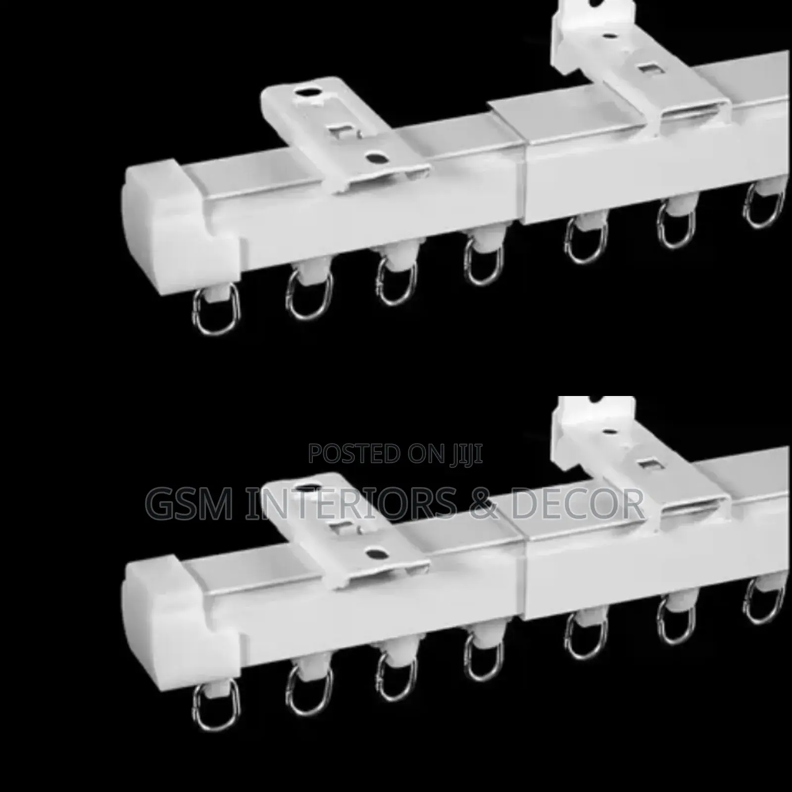 Pre White Aluminium Curtain Rails With Smooth Rollers