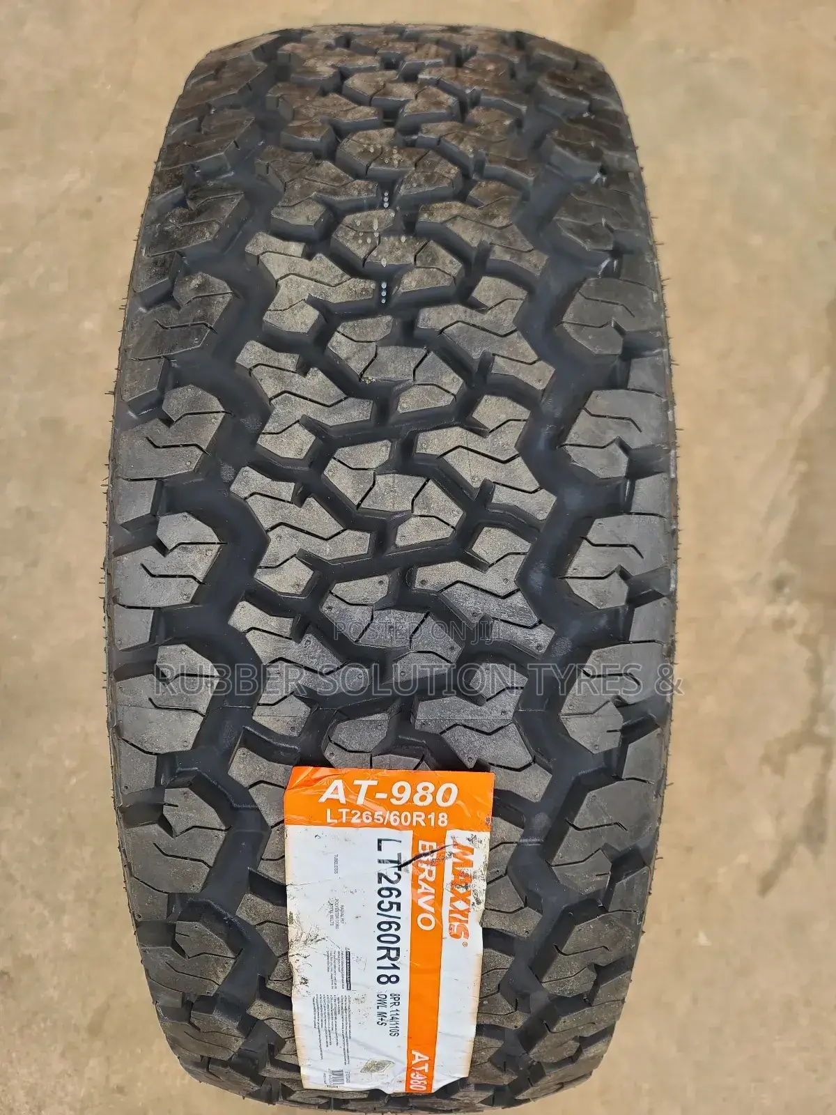 265/60r18 A/T980 Maxxis [Bravo L/T ] Made In Thailand