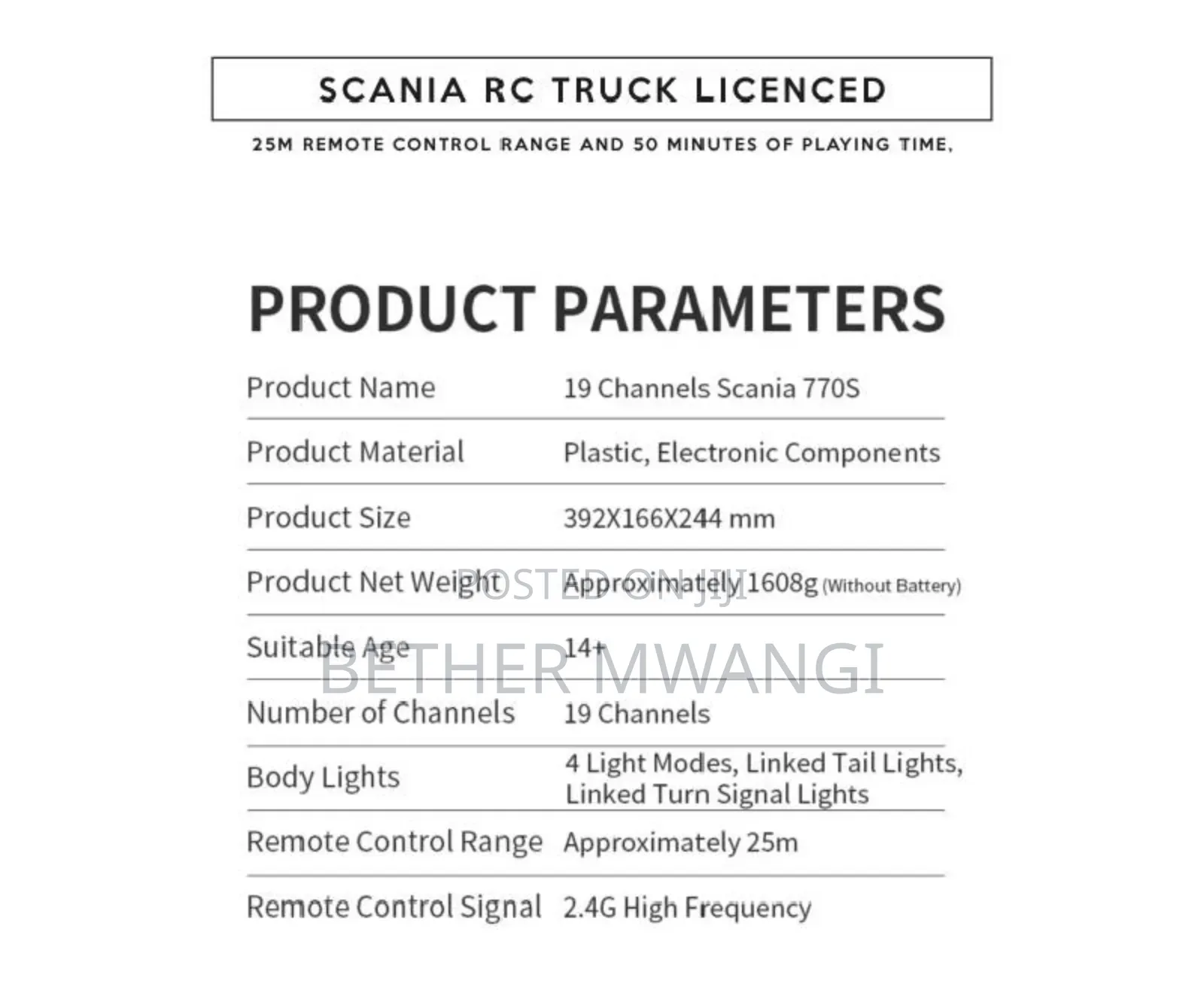 Scania Truck Rc In Kenya
