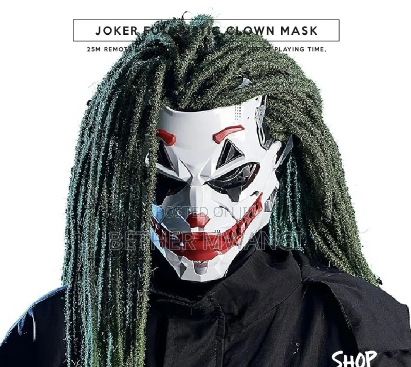 Joker Futuristic Clown 3d Mask In Kenya