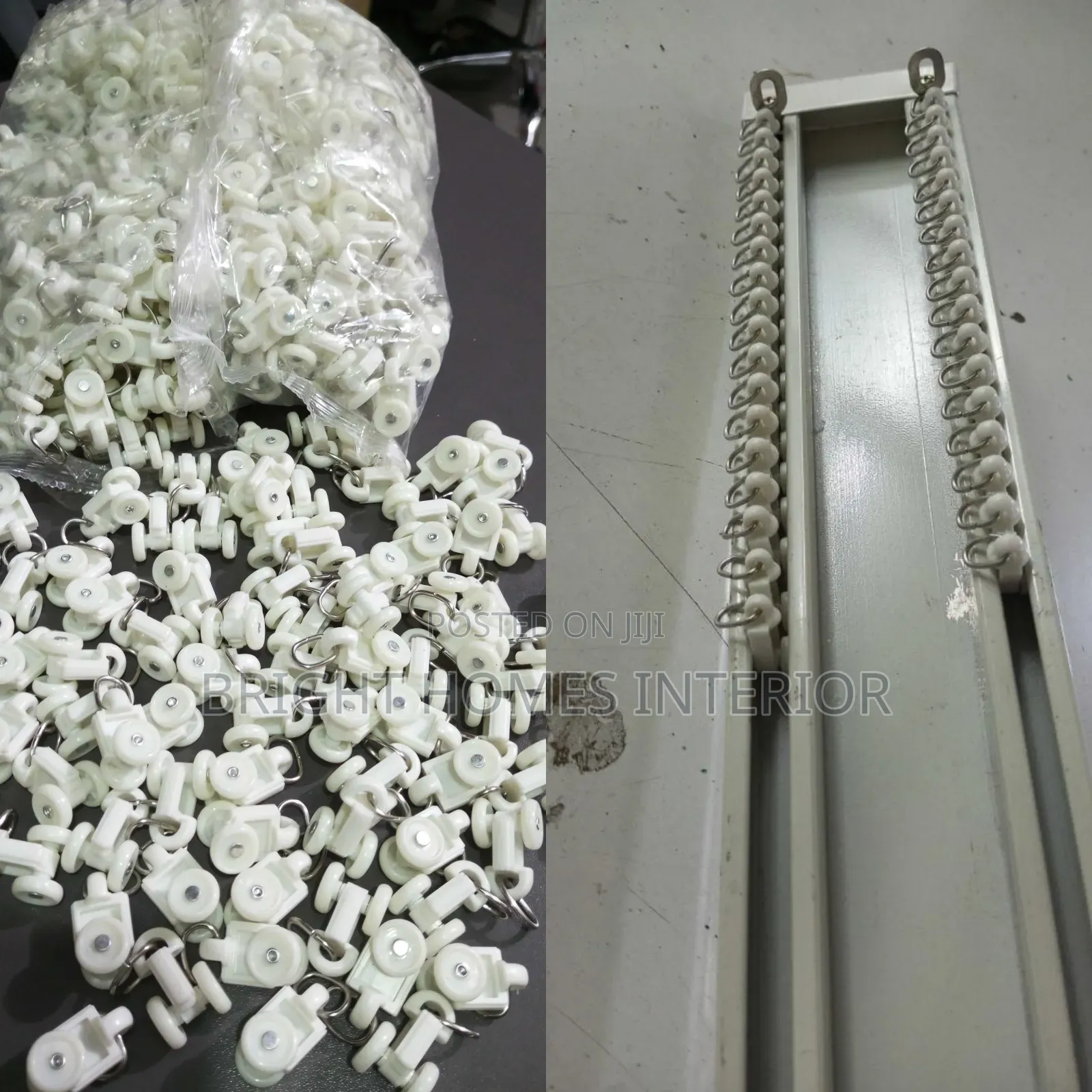 Curtain Rail With Runner's Double Rail Inclusive Accessories