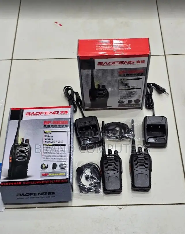Baofeng Bf-888s Walkie-Talkie Pair (2 Pieces)