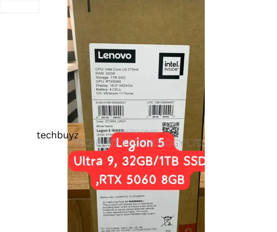 New Laptop Lenovo Legion 5 32GB Intel Core Ultra 9 SSD 1T