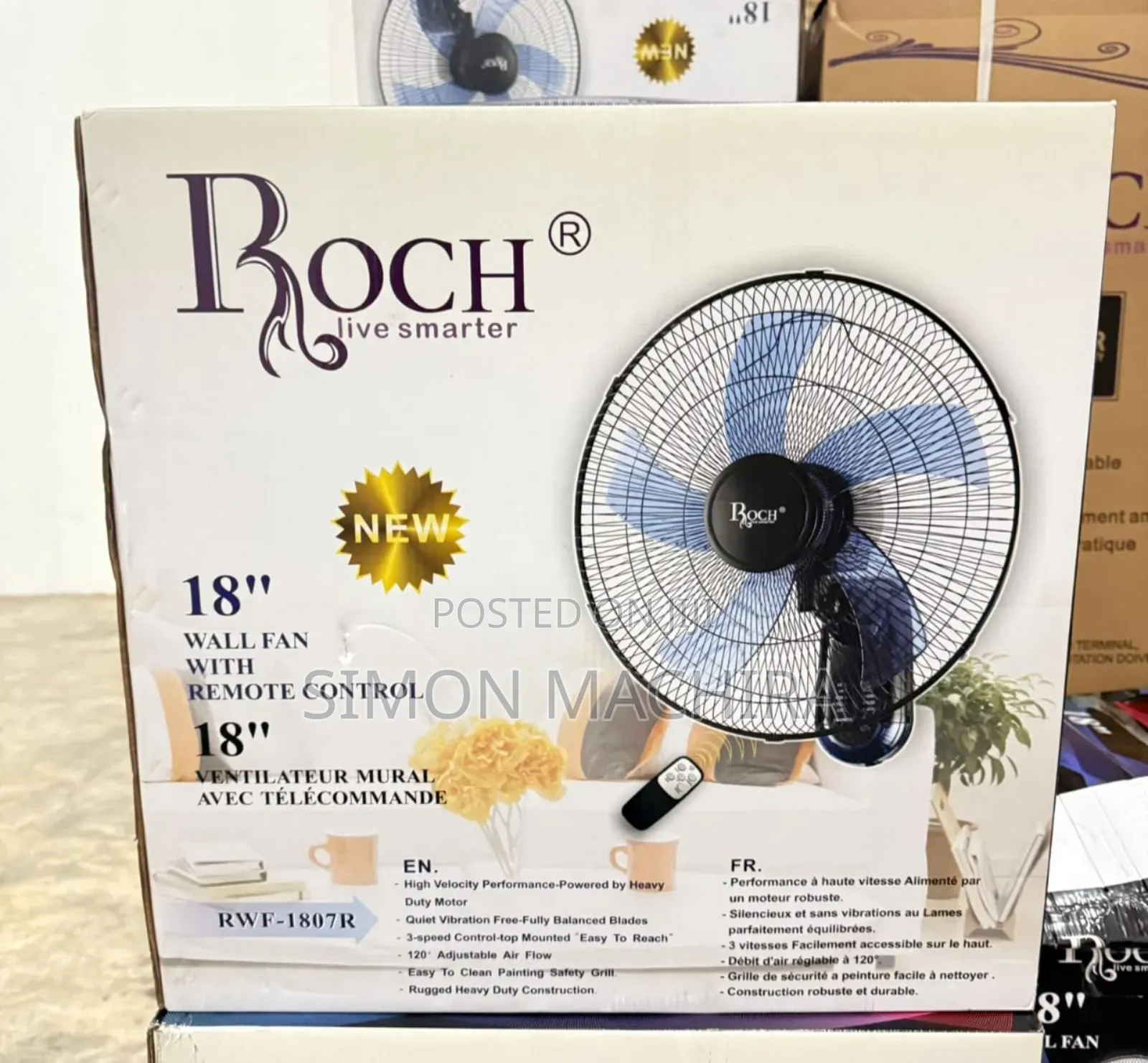 18 Inch Roch Wall Fan