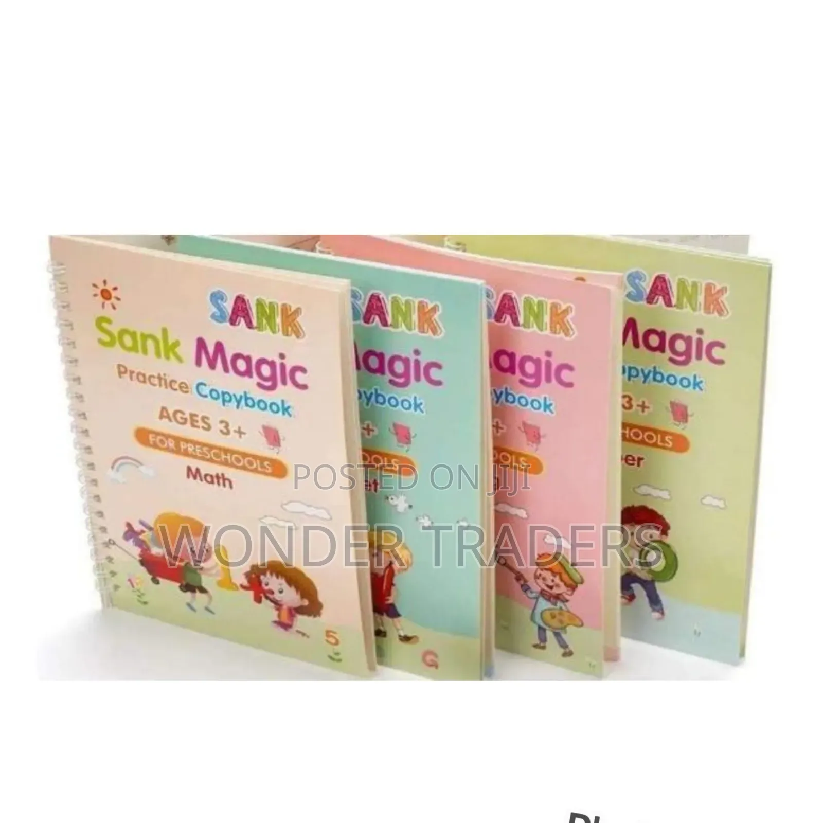 Sank Magic Practice Books Maths,Alphabet,Numbers, Drawing
(4pcs Book
