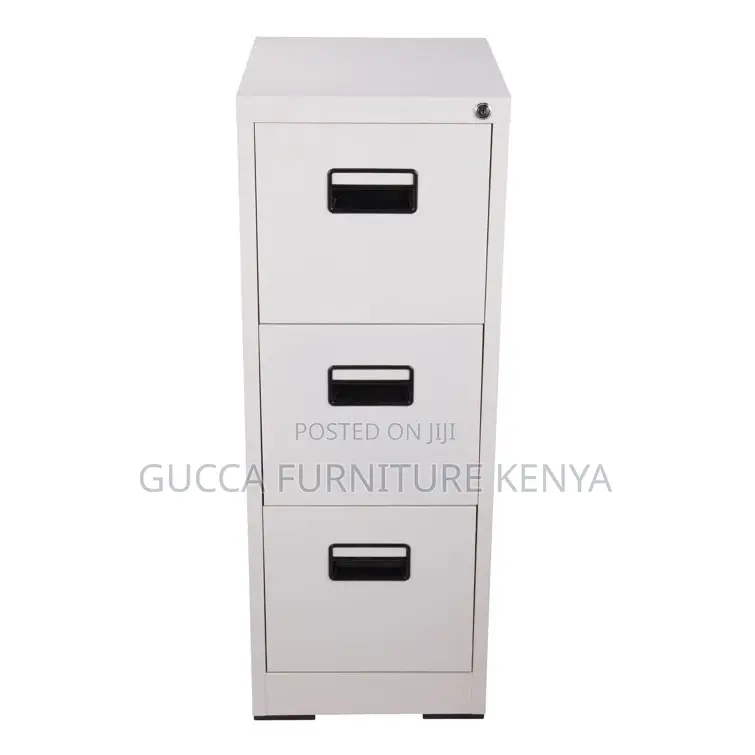 4-Drawer Metallic(White)Storage Document Cabinet