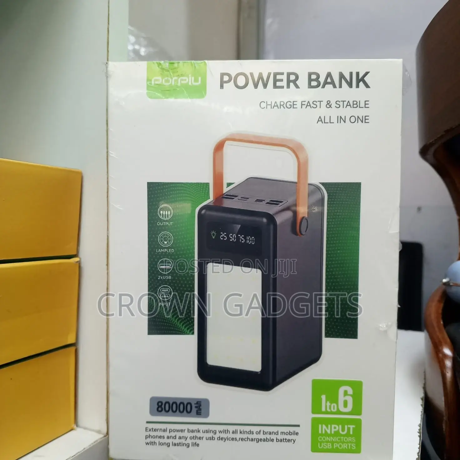 Porpiu 80000mah External Power Bank for Phones Laptops