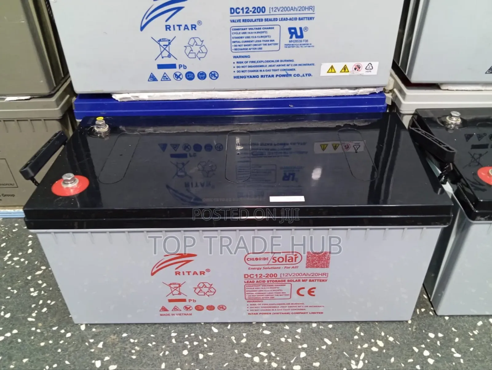 Heavy-duty Ritar Chloride Sealed Mf Solar Battery 12v 200ah