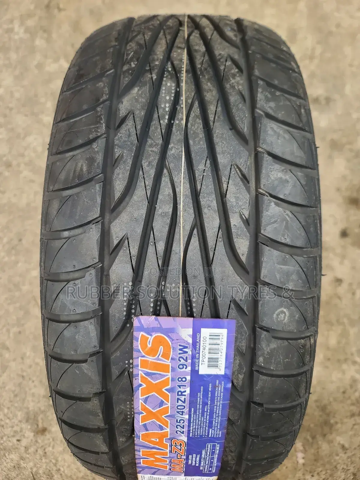 225/40r17 Maxxis Tires Ma-z3 [Made In Thailand]