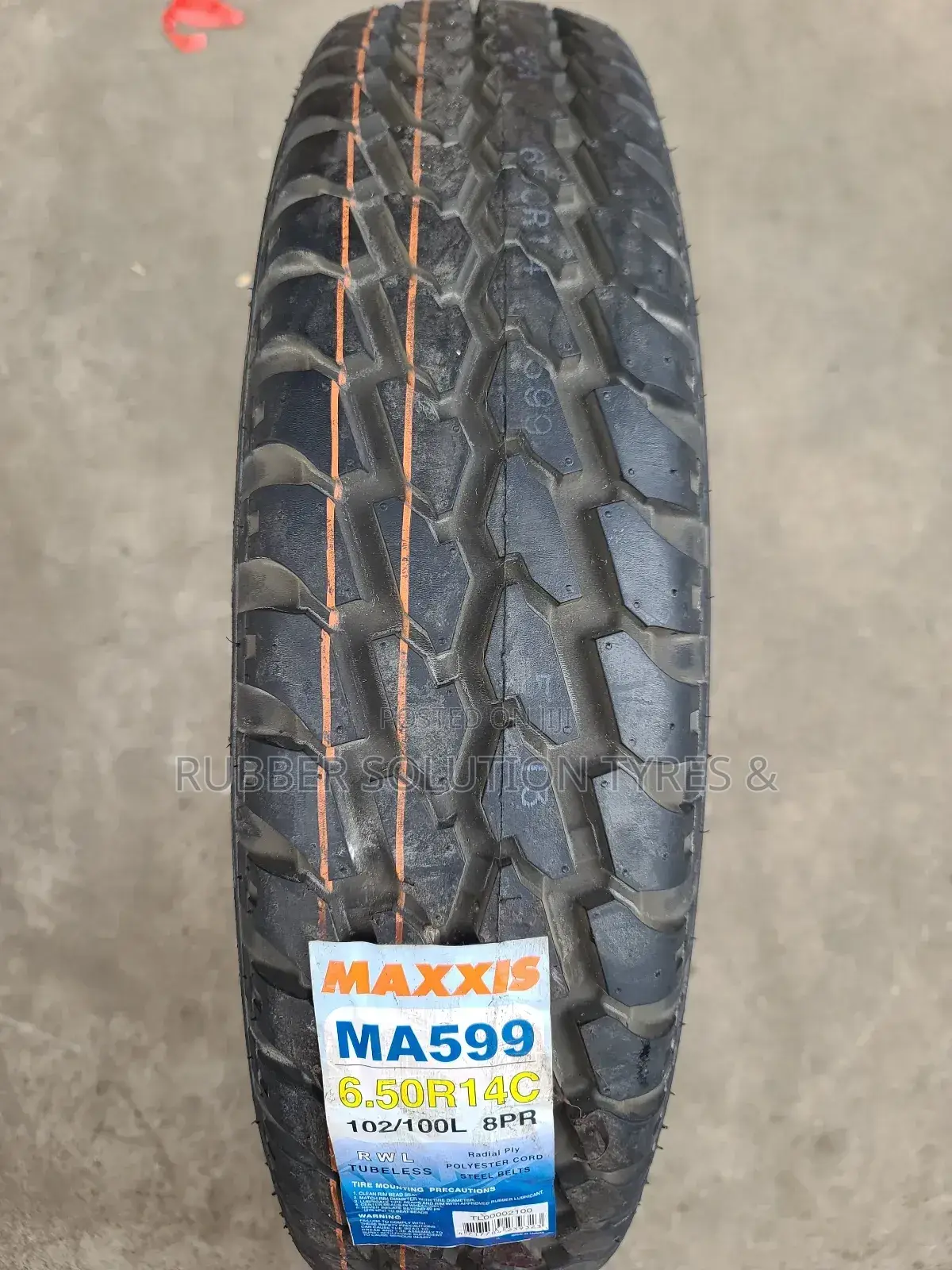 6.50r14 C Maxxis Tires [Made In Thailand]8pr