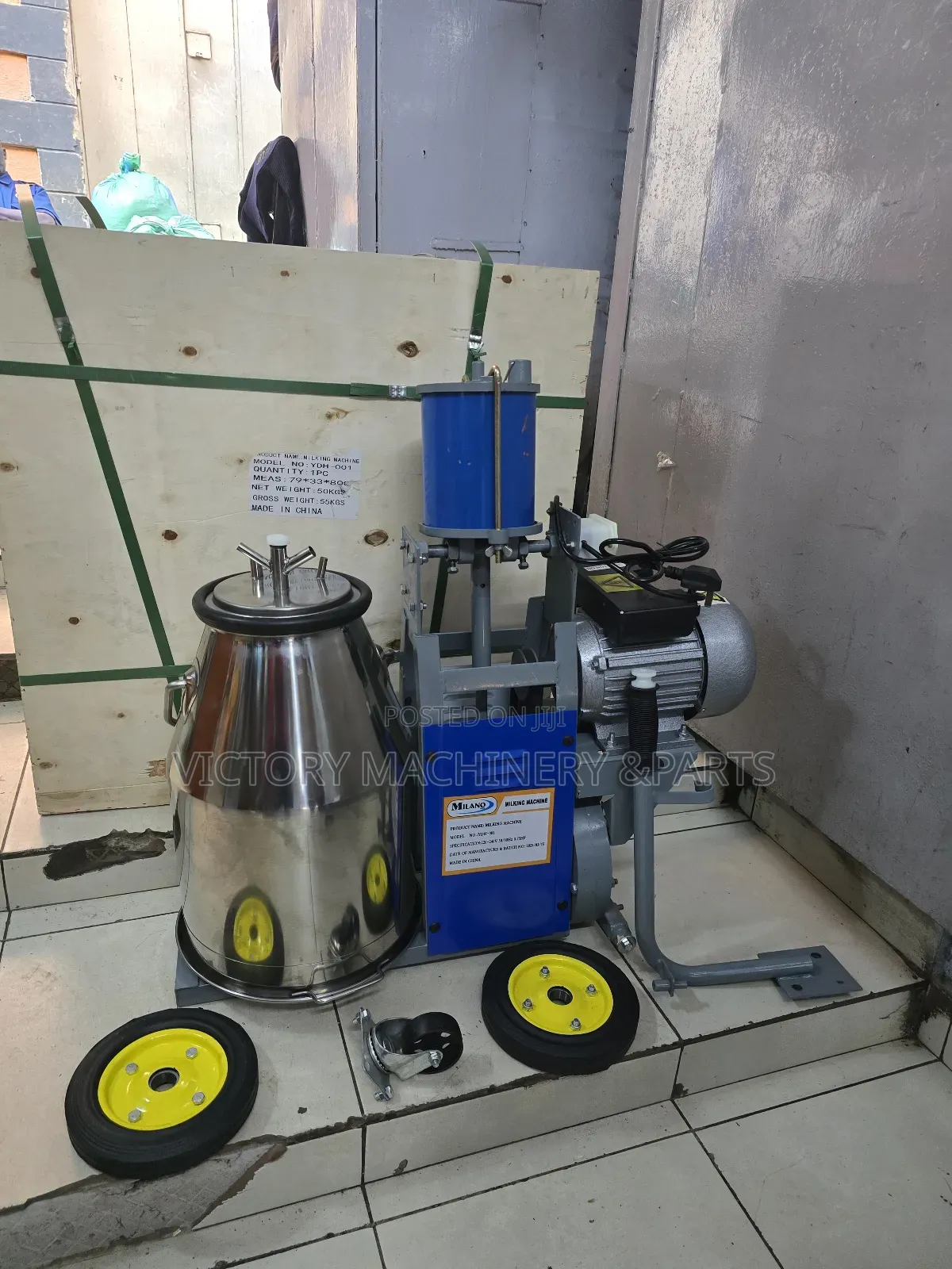 Ydh 001 Milano Italia Milking Machine Single Bucket /Single Barrel Cow