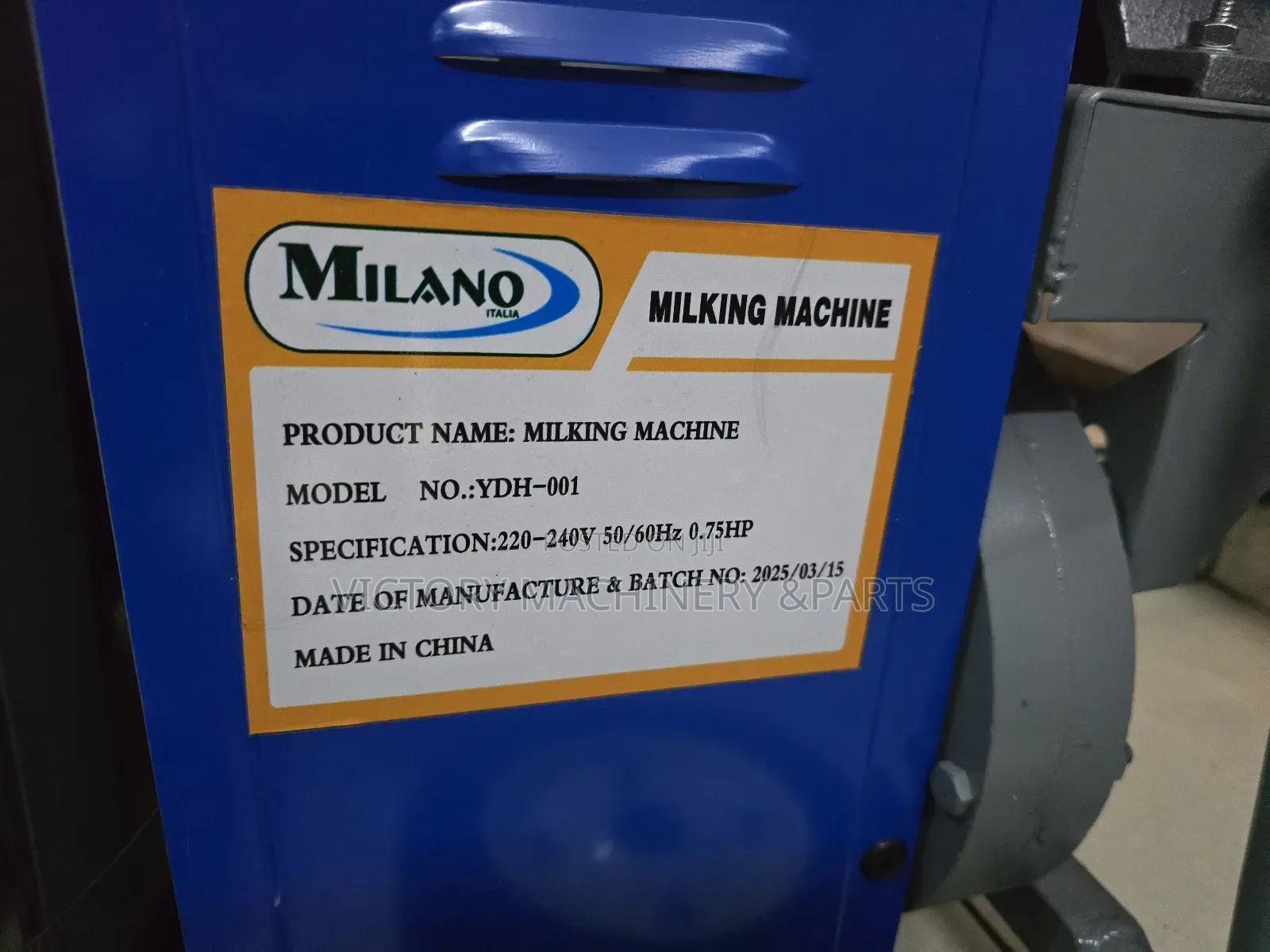 Ydh 001 Milano Italia Milking Machine Single Bucket /Single Barrel Cow
