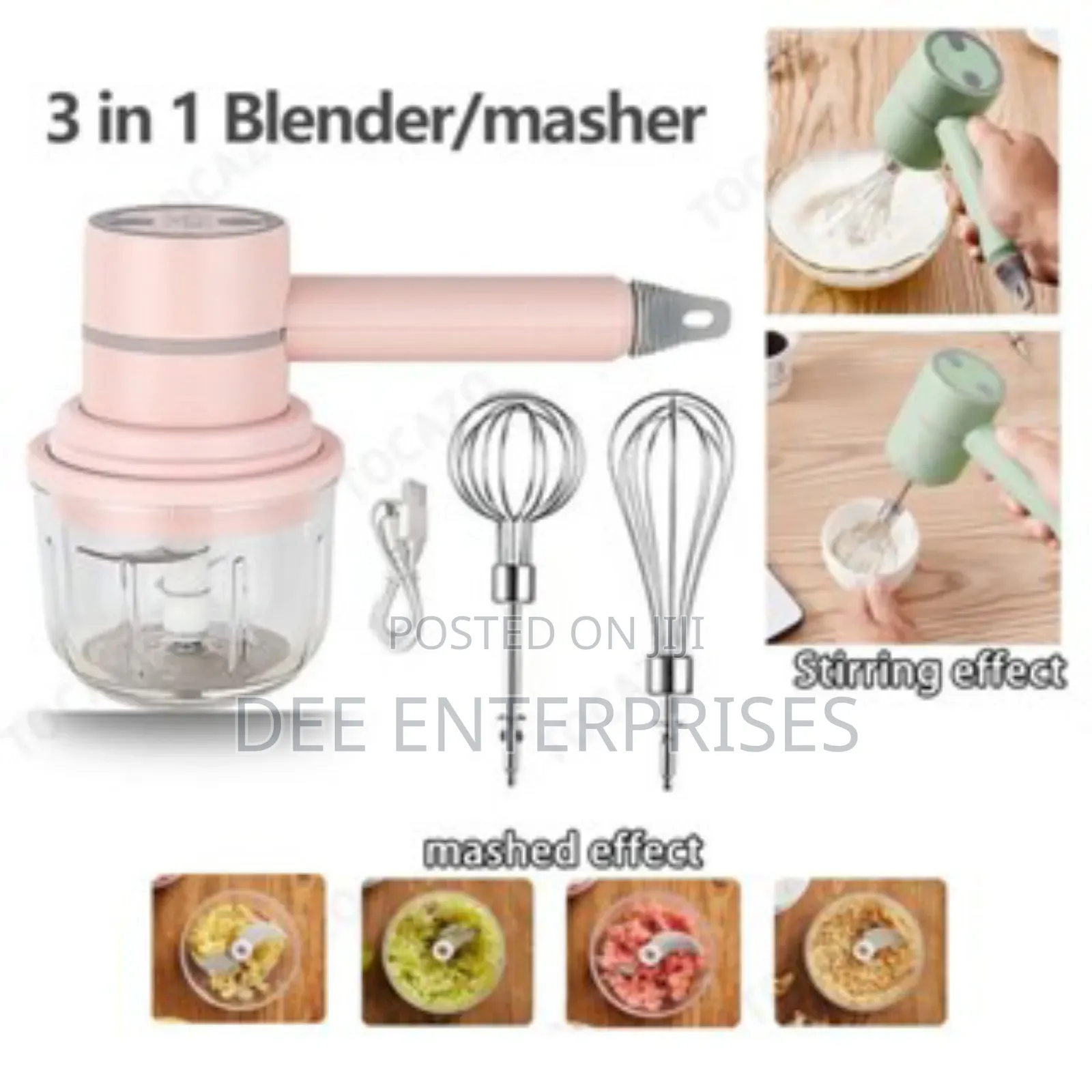 Wireless Multifunction Cooking Machine Whisk Chopper (250ml)