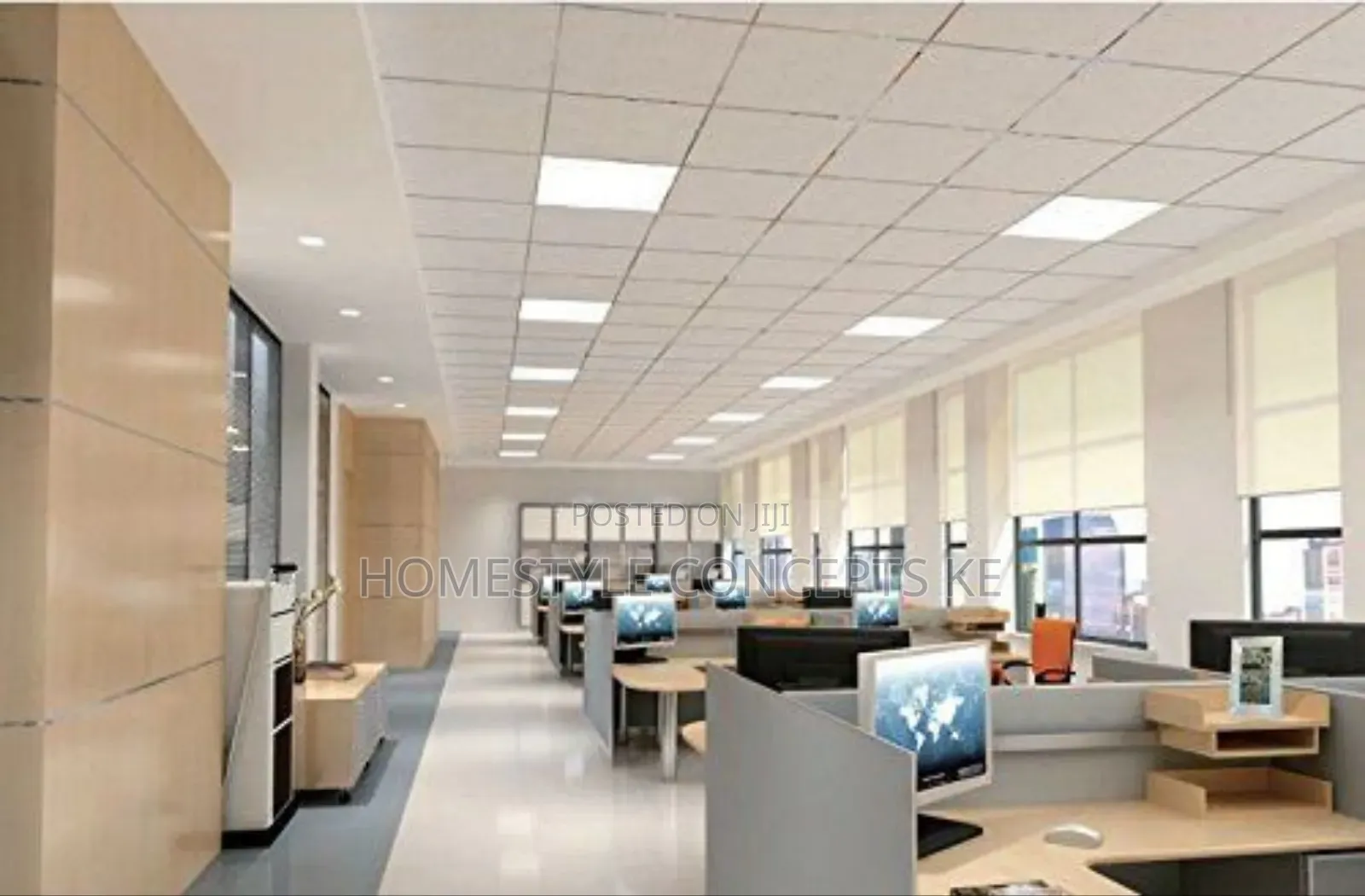 Office Hospital Interior Design Acoustic Ceilings Partitions