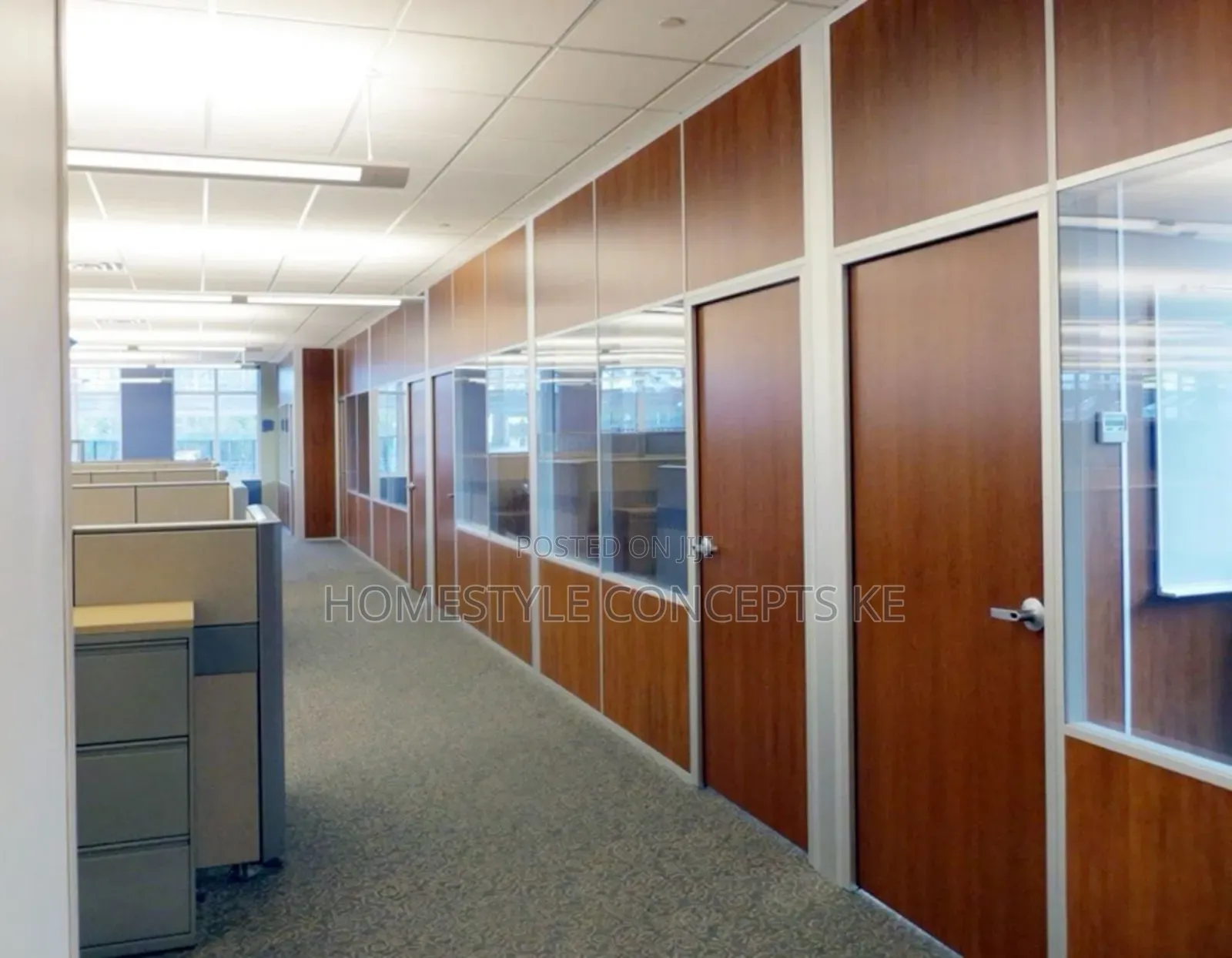 Modern Office Hospital Interior Fit Acoustic Ceiling Partition Glass