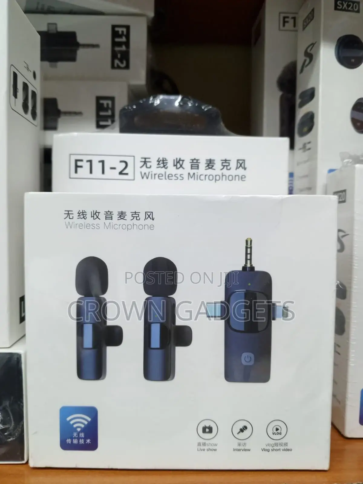 3-in-1 Wireless Lavalier Mic Set for Phone, Camera Laptop