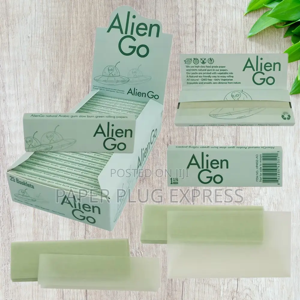 Alien Go Green Rolling Papers – 11⁄4 Size