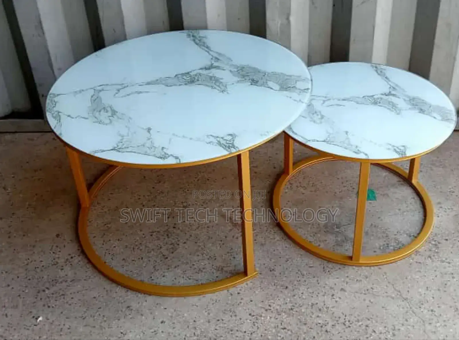 Marble Nesting Coffee Table (Glass Effect)