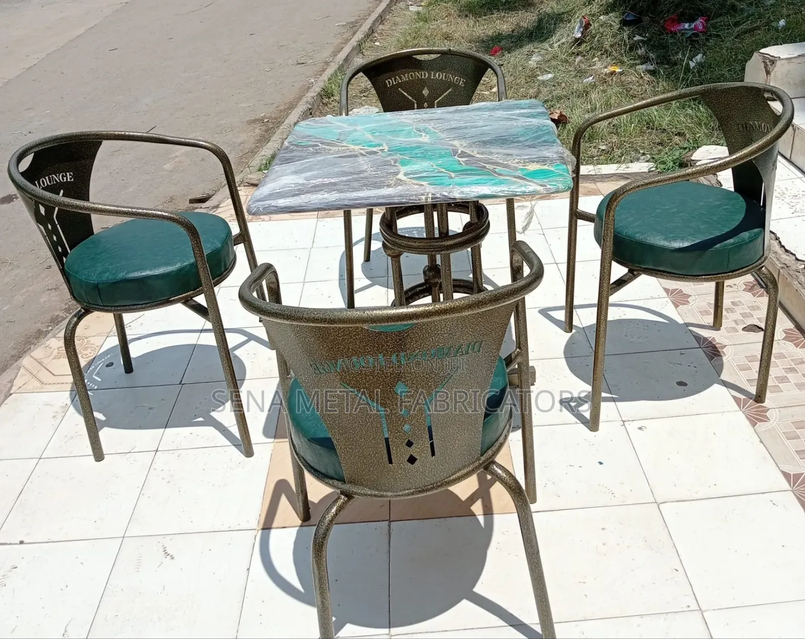 Restaurant Set or Hotel Set, Table and 4 Chairs.
