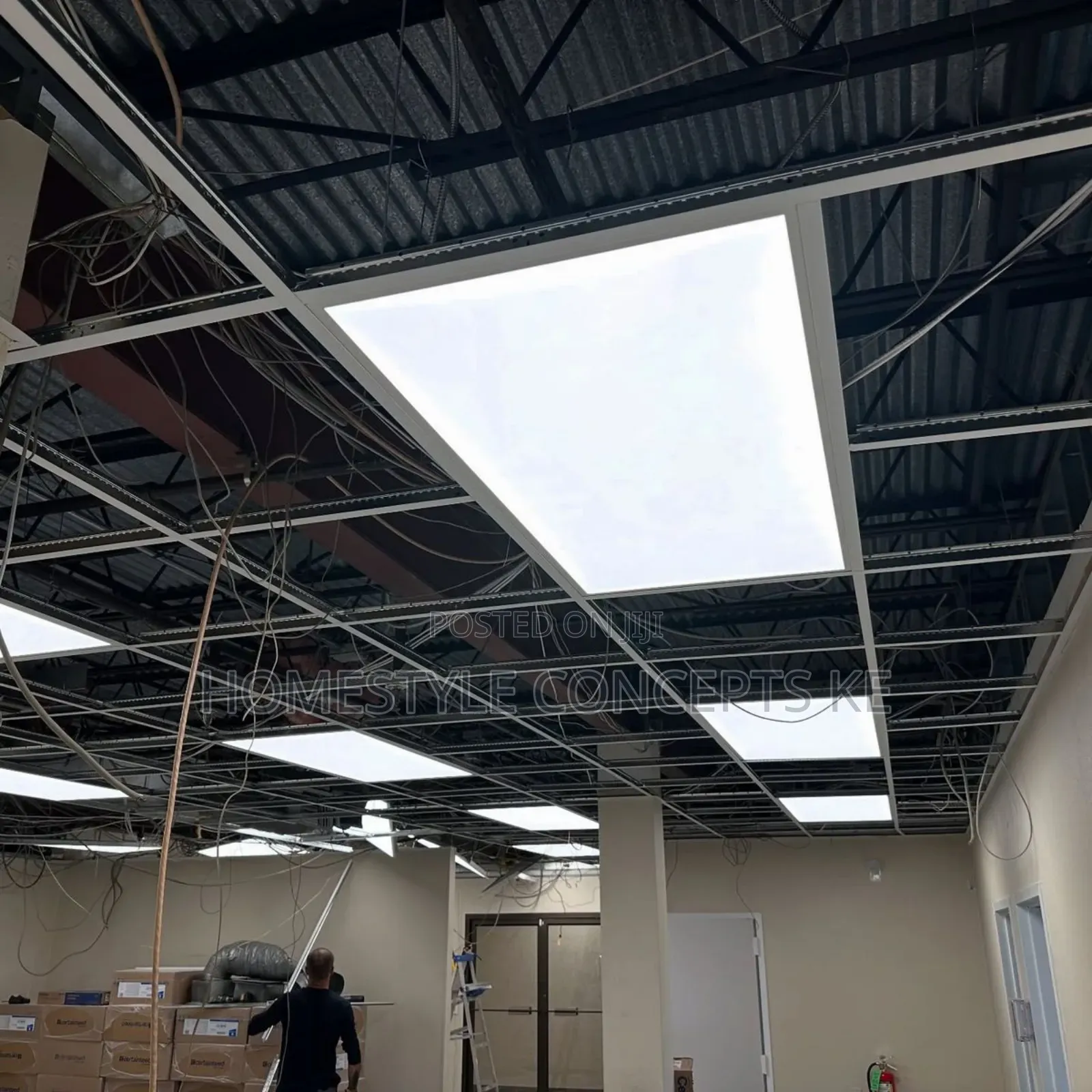 Office Interior Lighting and Designs Acoustic Ceilings