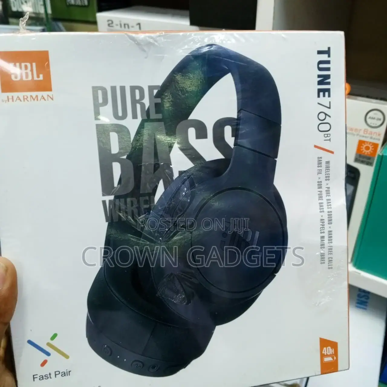 JBL Tune 760bt Foldable Wireless Headphones Long Playtime
