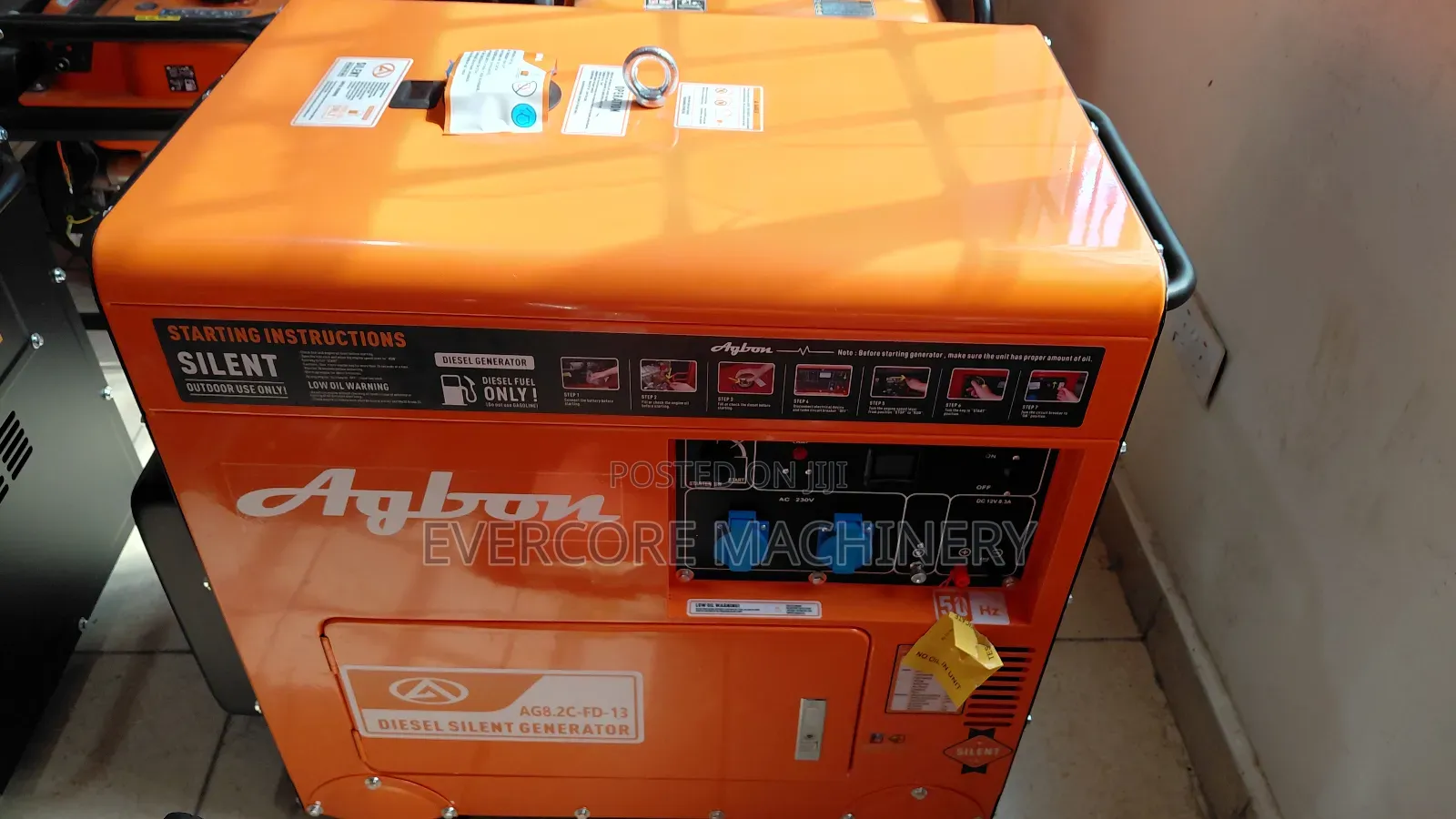 Diesel 6.5kva Silent Generator Single Phase.