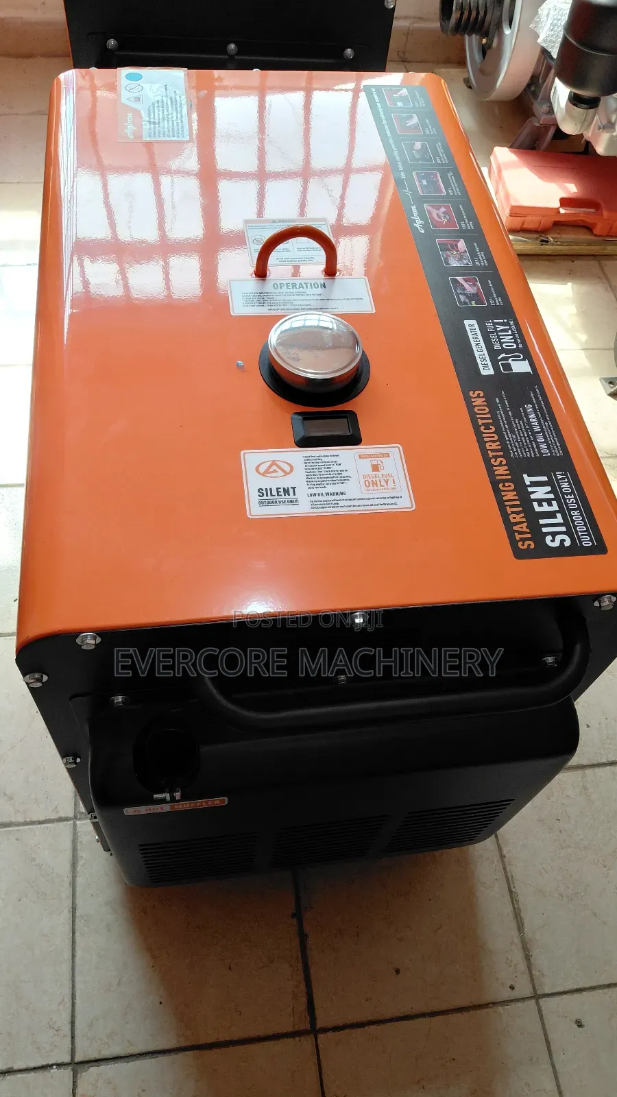 Diesel Silent Generator 6.5kw Single Phase Generator.