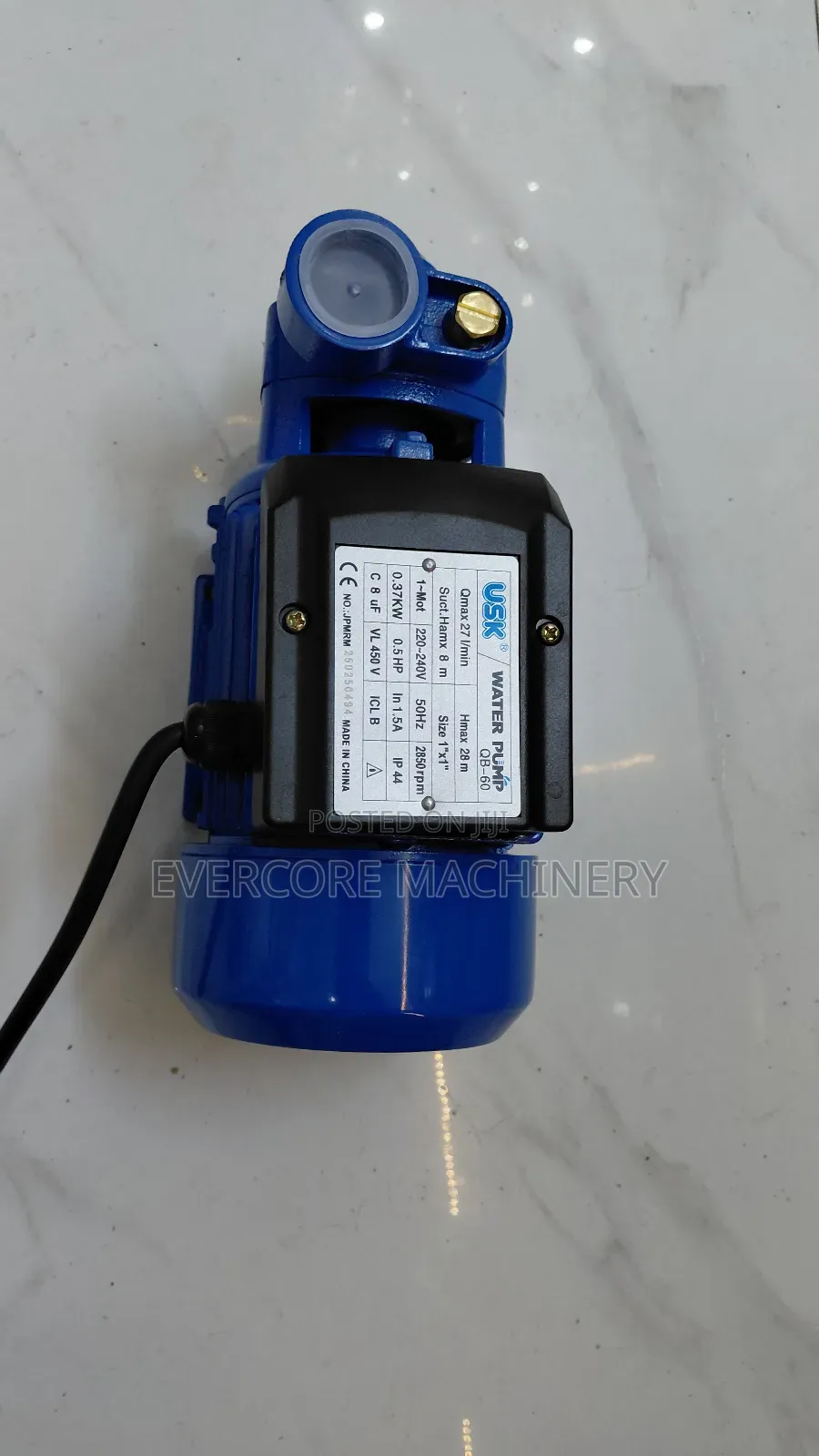 Electric Booster Pump 0.5hp Single Phase 27l/Min.