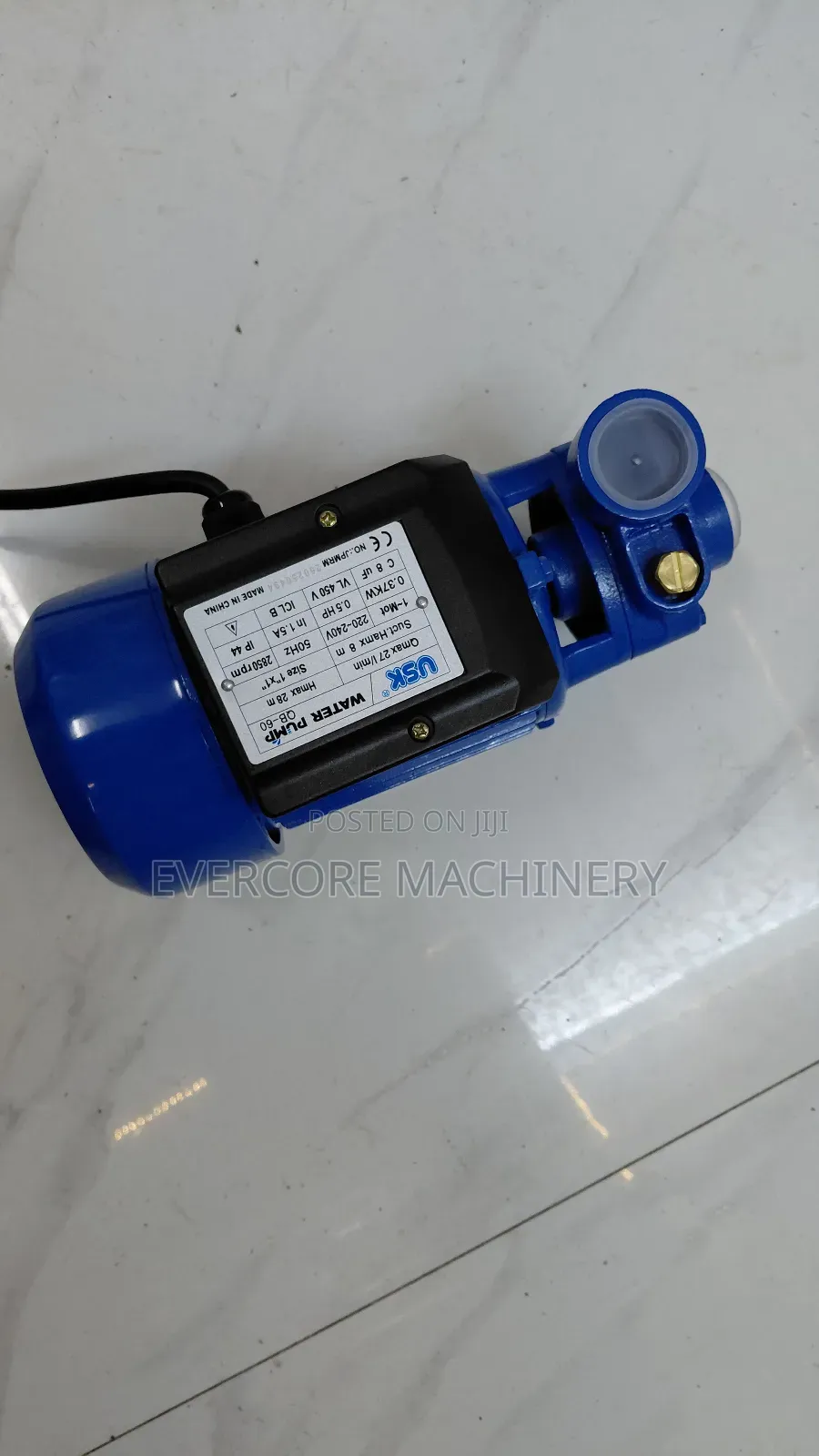 Electric Booster Pump 0.5hp Single Phase 27l/Min.