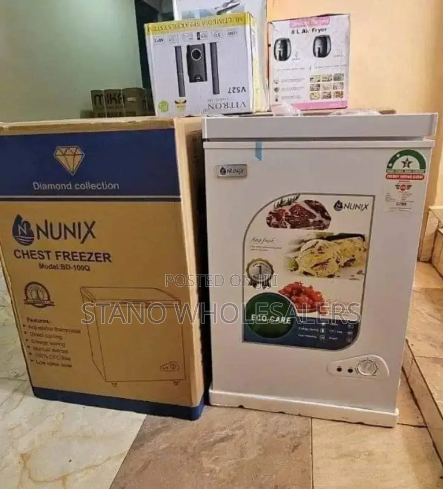 Safe 100ltrs Nunix Chest Freezer