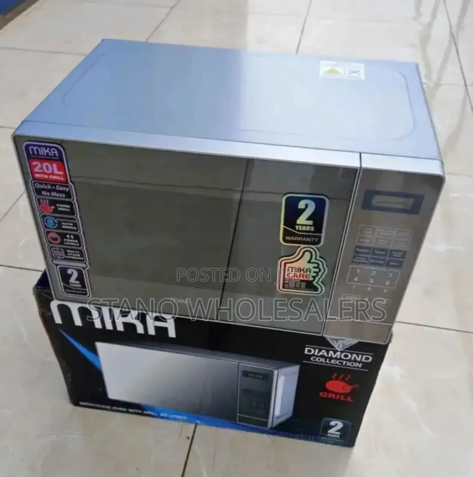 New Mika Microwave Digital With Grill
