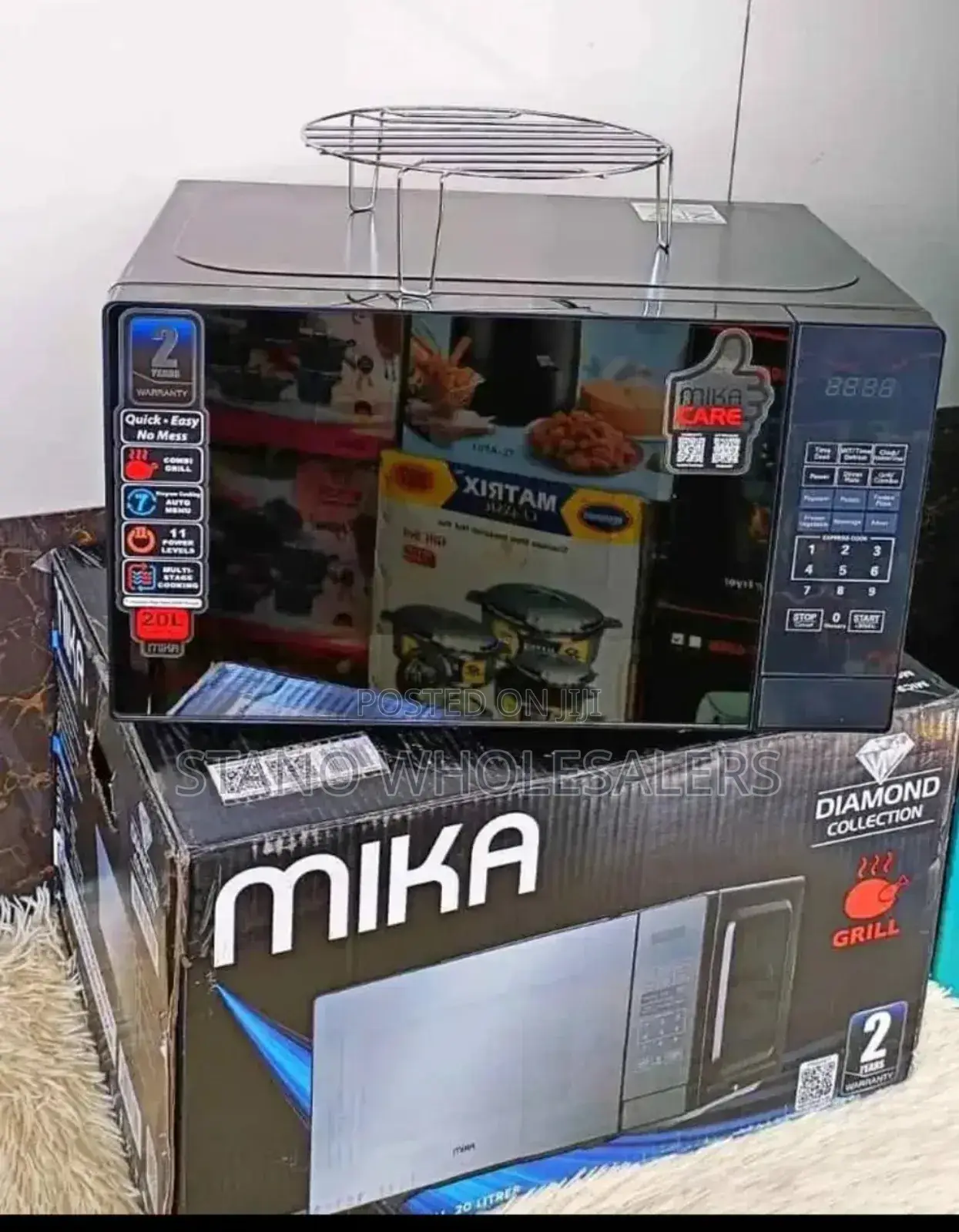 Efficient Digital Mika Microwave With Grill