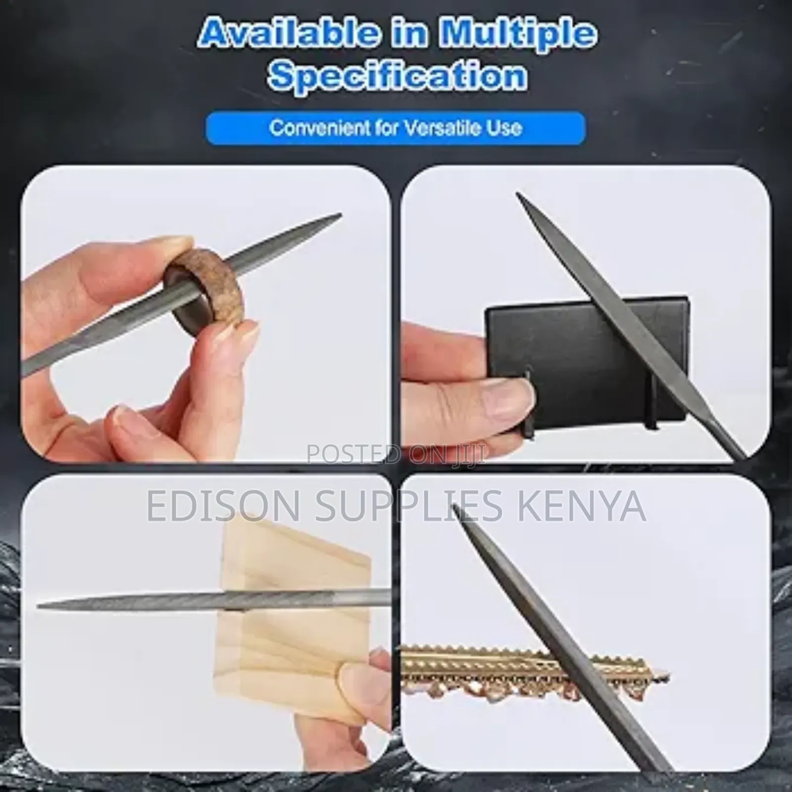 6pcs File Set Needle Files (Different Sizes) Steel Wood Filing Needles