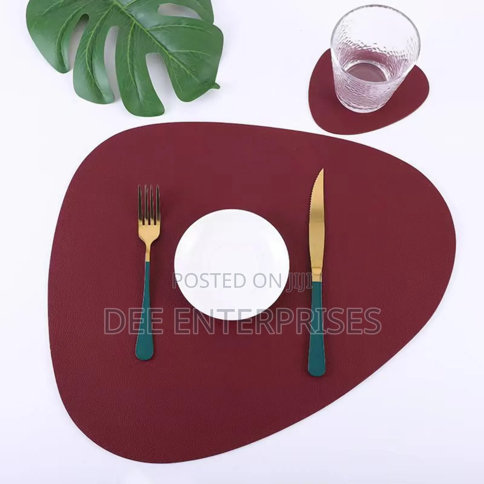 12pcs Leather Table Mats