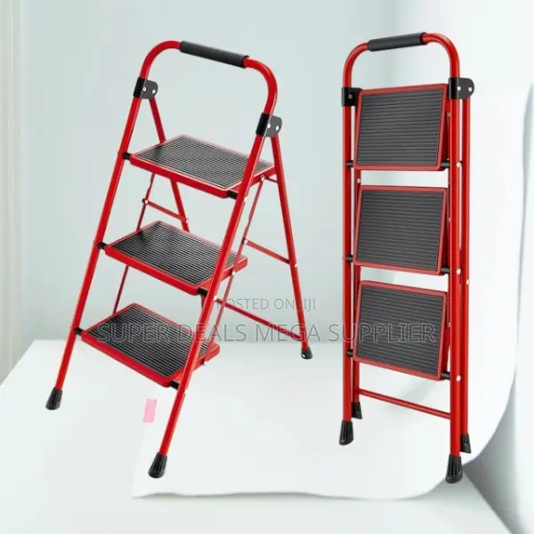 3 Step Folding Ladder for Kitchen | Compact, Lightweight, Sturdy