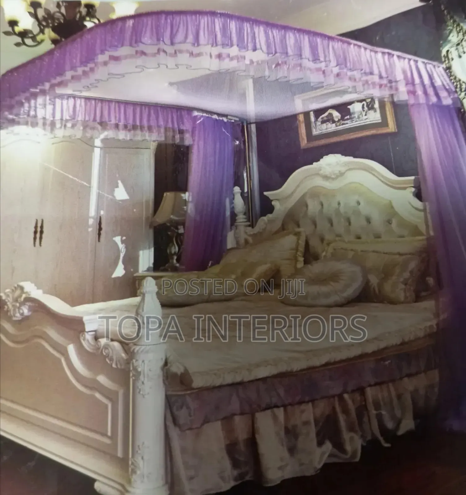 Smooth Sliding 2 Stands Track Mosquito Nets With Strong Stands