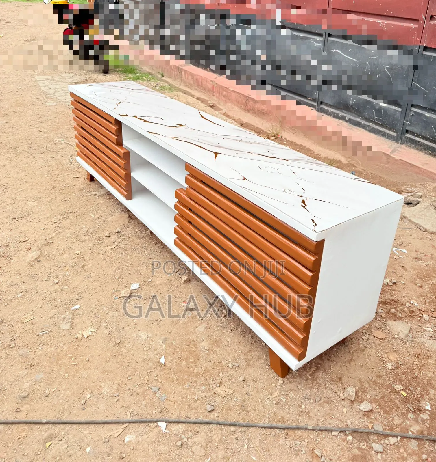 Modern 6fts With Marble Coating Tv Stand
