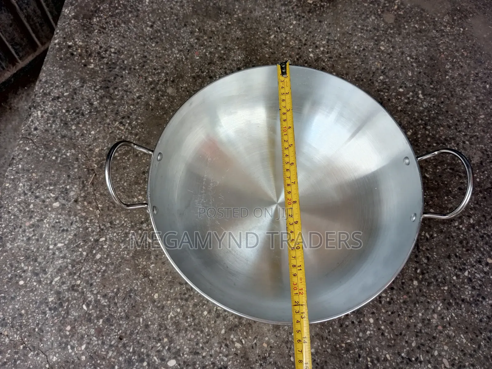 Aluminium Heavy Duty Deep Karai/Deep Frying Pan/Deep Pan