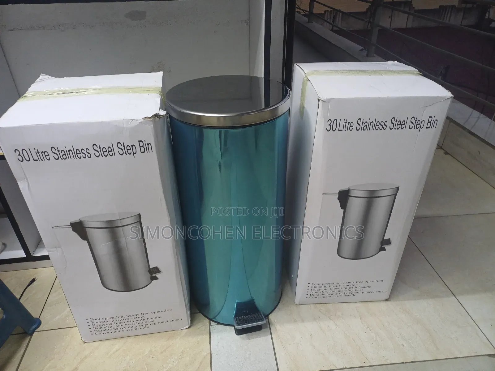 30l Stainless Steel Pedal Dustbin With Plastic Insert
