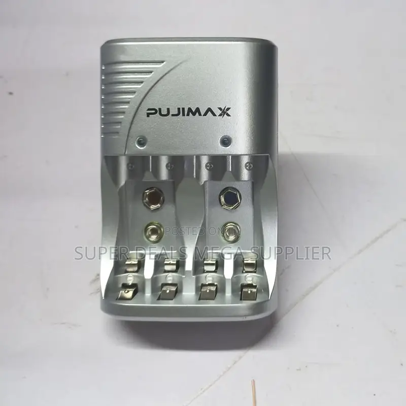 Pujimax Smart Charger 4 Slots for Aa Aaa 9v Rechargeable Batteries