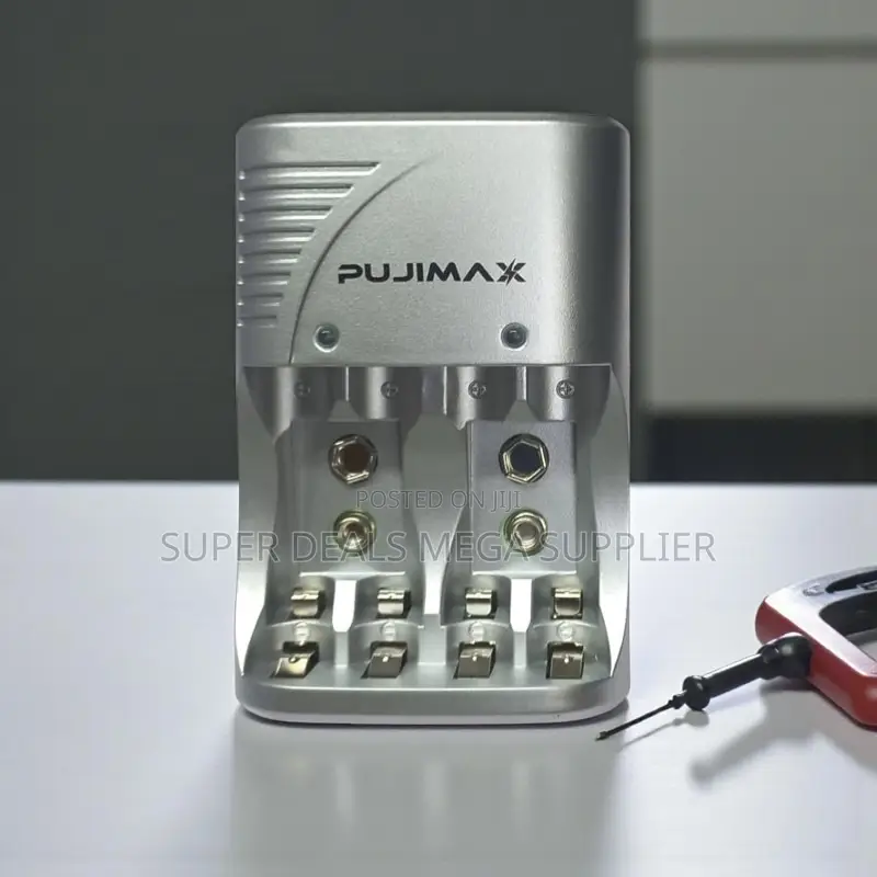 Pujimax Rechargeable Battery Charger for Aa Aaa and 9v Battery Types