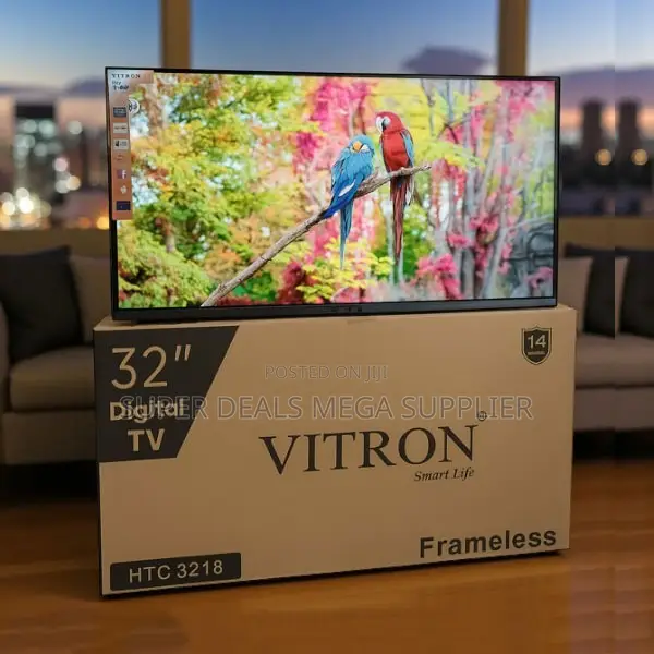 Vitron 32 Inch Frameless Digital Led Screen Tv With Built in Decoder